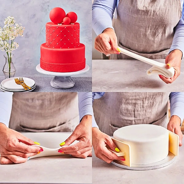 Fondant / Pasta de zahar - Rosu - 500g - FunCakes