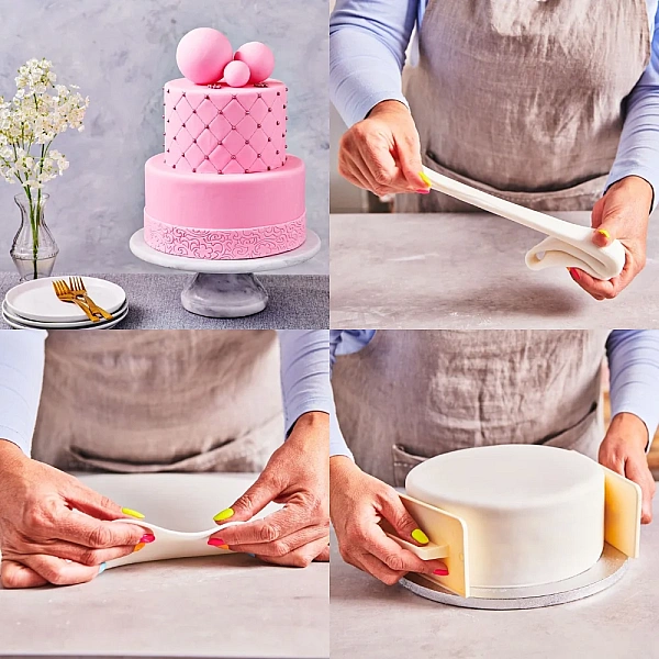 Fondant / Pasta de zahar - Roz Baby - 500g - FunCakes