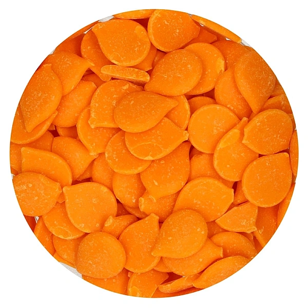 Ciocolată glazuri (Deco Melts) - ORANGE -250 gr - Funcakes