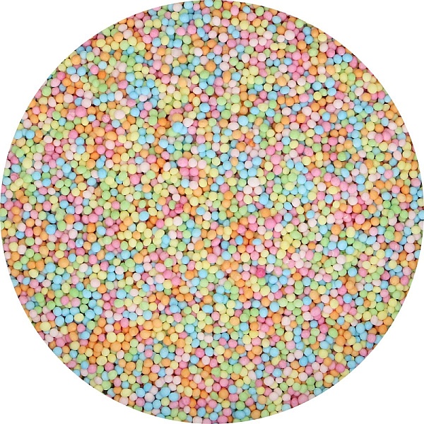 Perle / Perlute din zahar 1,5mm &ndash; NONPAREILS Pastel &ndash; 80gr - Funcakes