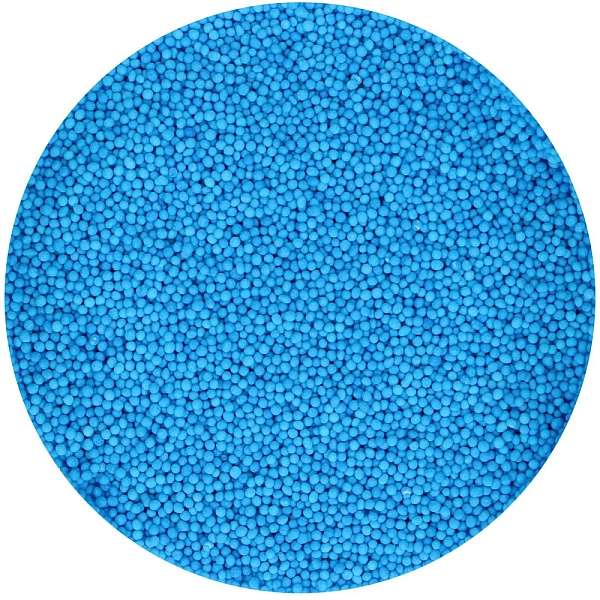 Perle / Perlute din zahar 1,5mm &ndash; NONPAREILS Albastru/Blue &ndash; 80gr - Funcakes