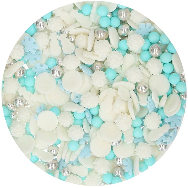 Decor din zahar &ndash; Sprinkle Medley Frozen - 50g - Funcakes