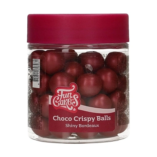 Bilele crocante de ciocolată-(&oslash;15 mm) &ndash; SHINY BORDEAUX -130gr -  Funcakes