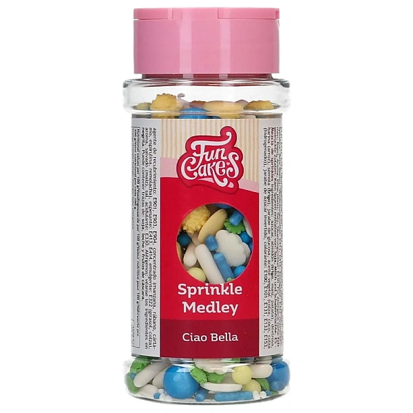 Decor din zahar Sprinkle Medley Ciao Bella - 65g - Funcakes