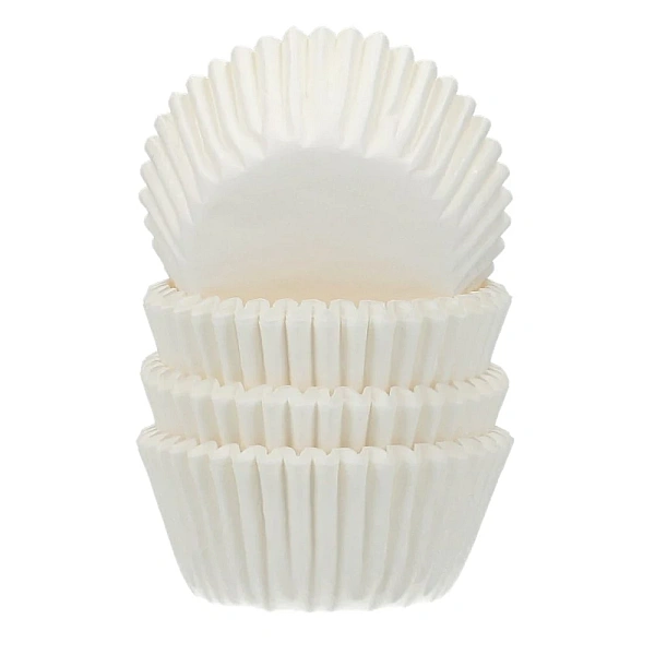 Set 500 buc - Mini forme de copt albe - FunCakes 