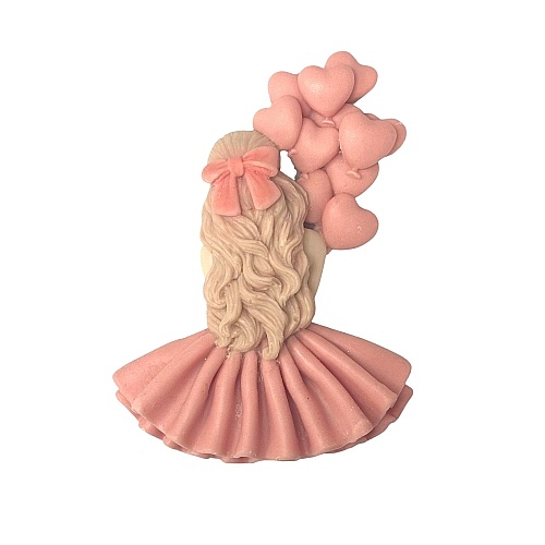 Figurina comestibilă - Doamnă blondă &icirc;ndrăgostită - Anyta Cooking
