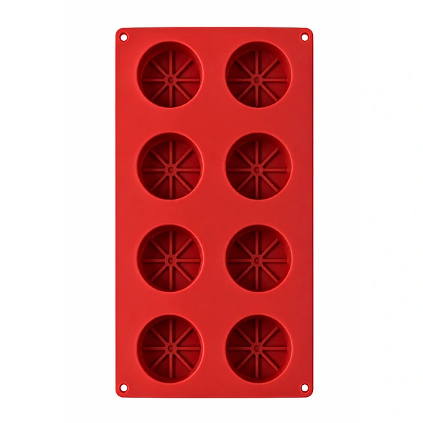 Forma de Silicon - Lăm&acirc;i felii - 6 cm diametrul, ad&acirc;ncime 2 cm