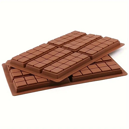 Forma de Silicon- Mini Tablete de Ciocolata (6 cavitati) - 26x17 cm, Ad&acirc;ncime 1,5 cm