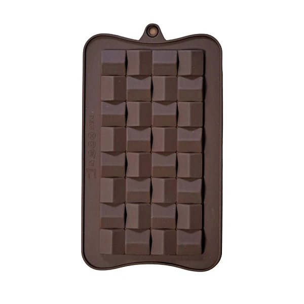Forma de Ciocolata din Silicon - 15x7,5x0.8 cm - Maro