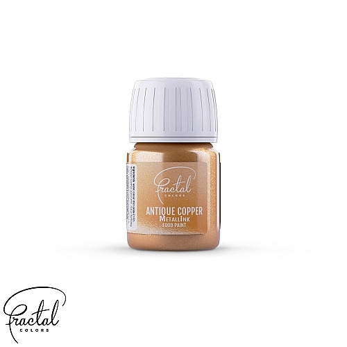 MetallInk Food Paint Alimentar - Antique Copper - CUPRU ANTIC - 30g - Fractal