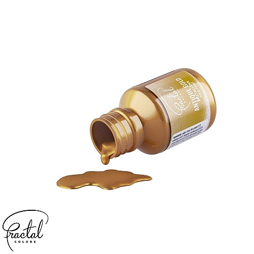 MetallInk Food Paint Alimentar  - Antique Gold - AURIU ANTIC - 30g - Fractal 