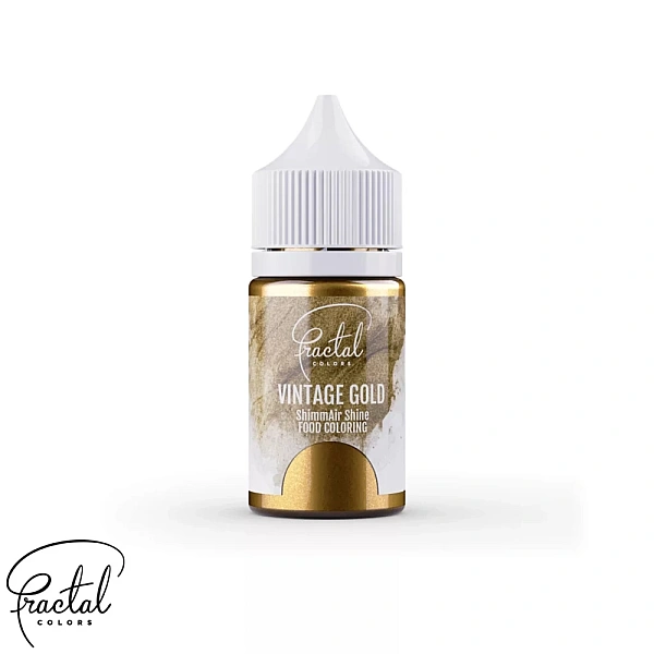 Colorant Alimentar lichid pt aerograf - VINTAGE GOLD - 33g - Fractal