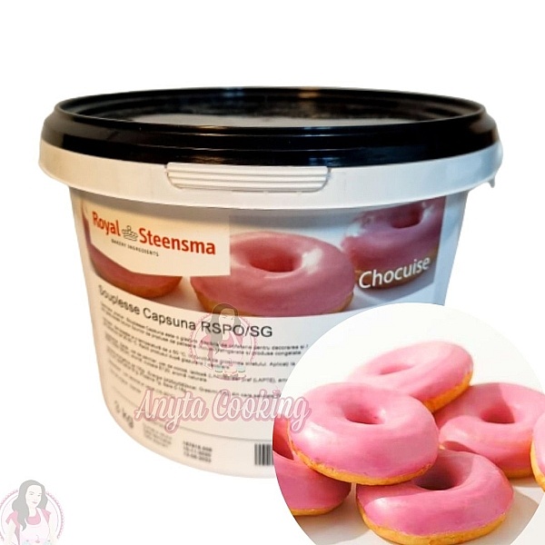 Glazură , culoare si aroma de Capsuna - 3 kg - Steensma - Anyta Cooking
