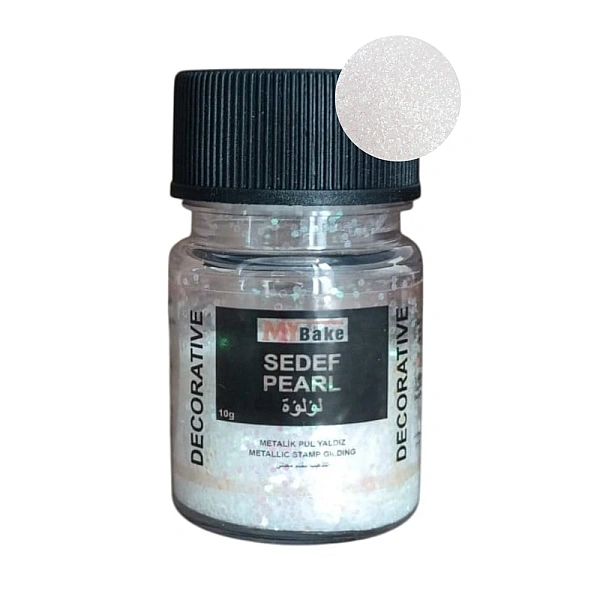 Glitter / Sclipici non-alimentar pentru decor - ALB / WHITE - 10g - MyBake