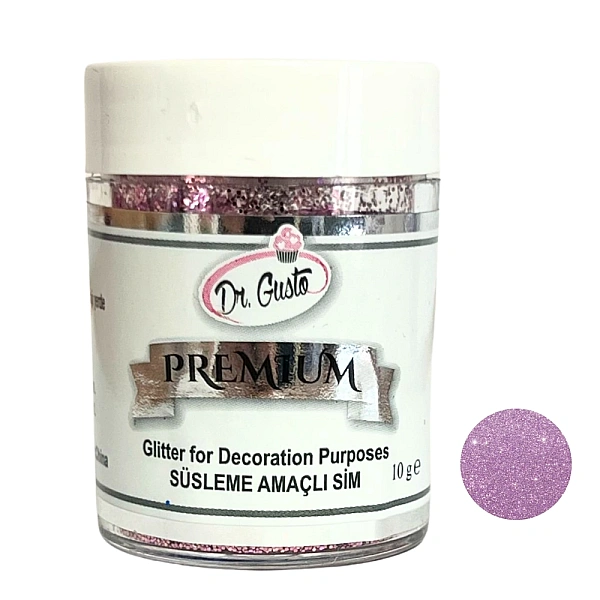 Glitter / Sclipici non-alimentar pentru decor - ROZ / Pink - 10g - SIM