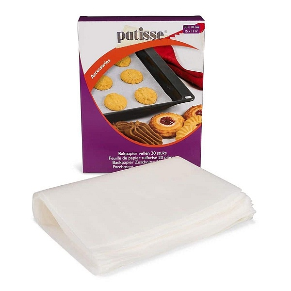 H&acirc;rtie de copt gata de utilizat -38x30cm-Patisse - Anyta Cooking