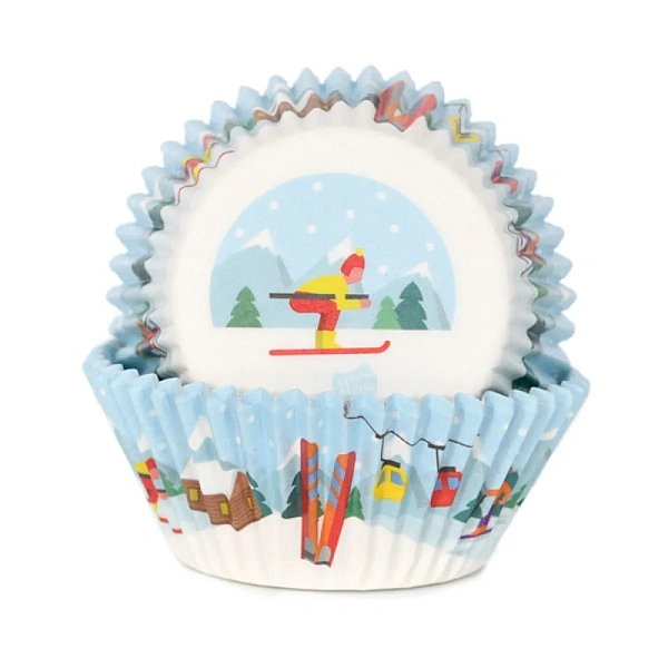 Set 48 buc forme de copt briose - Iarna - Winter Ski - House of Marie