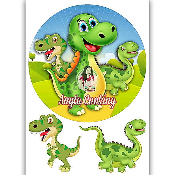 Imagine Comestibila " Dinozaurii1 " - Anyta Cooking - Anyta Cooking