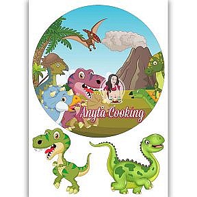 Imagine Comestibila " Dinozaurii4 " - Anyta Cooking - Anyta Cooking
