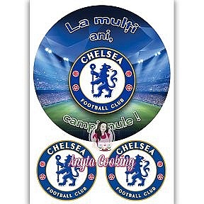 Imagine Comestibila " Fotbal15 CHELSEA FC " - Anyta Cooking - Anyta Cooking