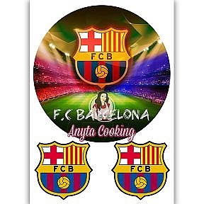 Imagine Comestibila " Fotbal20 FC BARCELONA " - Anyta Cooking - Anyta Cooking