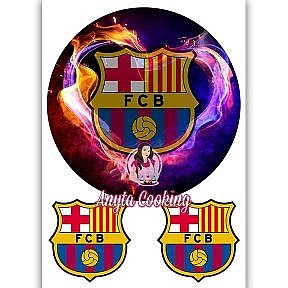 Imagine Comestibila " Fotbal21 FC BARCELONA " - Anyta Cooking - Anyta Cooking