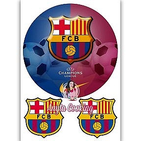 Imagine Comestibila " Fotbal23 FC BARCELONA " - Anyta Cooking - Anyta Cooking