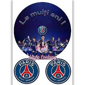 Imagine Comestibila " Fotbal32 PSG PARIS SAINT-GERMAIN " - Anyta Cooking - Anyta Cooking