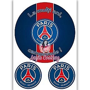Imagine Comestibila " Fotbal33 PSG PARIS SAINT-GERMAIN " - Anyta Cooking - Anyta Cooking