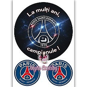 Imagine Comestibila " Fotbal34 PSG PARIS SAINT-GERMAIN " - Anyta Cooking - Anyta Cooking