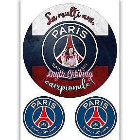 Imagine Comestibila " Fotbal35 PSG PARIS SAINT-GERMAIN " - Anyta Cooking - Anyta Cooking