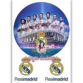 Imagine Comestibila " Fotbal38 REAL MADRID " - Anyta Cooking - Anyta Cooking