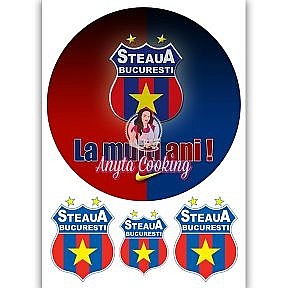Imagine Comestibila " Fotbal42 STEAUA BUCURESTI " - Anyta Cooking - Anyta Cooking