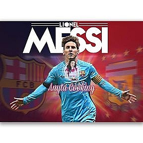 Imagine Comestibila " Fotbal51 LEO MESSI " - Anyta Cooking - Anyta Cooking