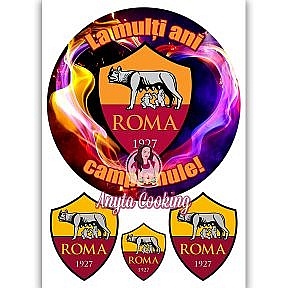 Imagine Comestibila " Fotbal6 AS ROMA " - Anyta Cooking - Anyta Cooking