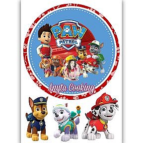Imagine Comestibila " Patrula Catelusilor Paw Patrol 3 " - Anyta Cooking - Anyta Cooking