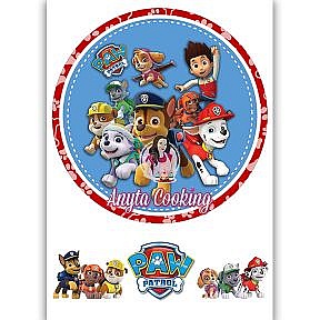 Imagine Comestibila " Patrula Catelusilor Paw Patrol 6 " - Anyta Cooking - Anyta Cooking	