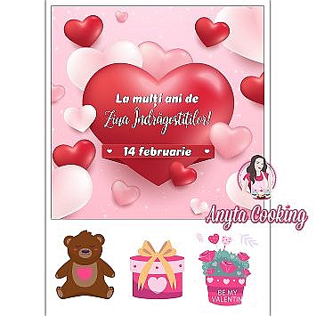 Imagine Comestibila " Valentines Day 11 " - Anyta Cooking - Anyta Cooking