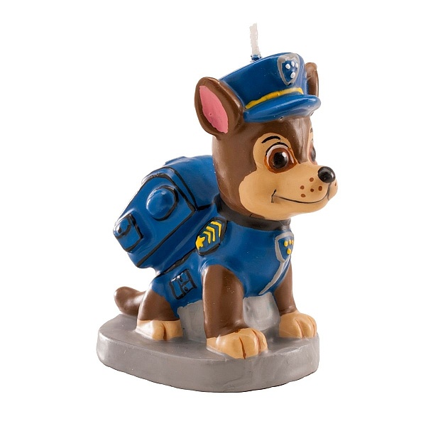 Lum&acirc;nare pentru zi de naștere - PAW PATROL CHASE 3D &ndash; 7 CM - Dekora - Anyta Cooking