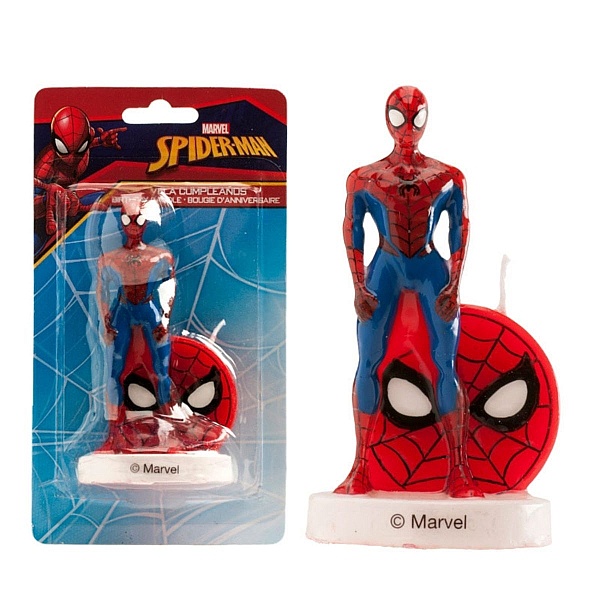 Lum&acirc;nare pentru zi de naștere SPIDERMAN 3D &ndash; 9 CM - Dekora - Anyta Cooking