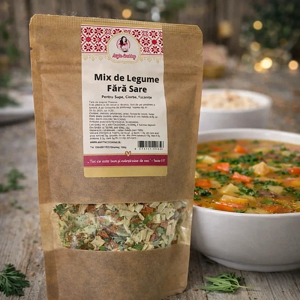 Mix de condimente PREMIUM &ndash; 100% Natural &ndash; Mix condiment Legume fara SARE 100g &ndash; Anyta Cooking
