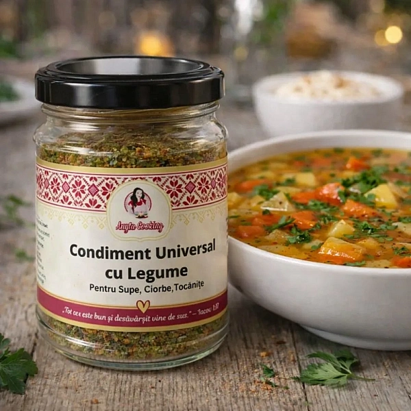 Mix de condimente PREMIUM &ndash; 100% Natural &ndash; Mix condiment universal cu Legume 110g &ndash; Anyta Cooking