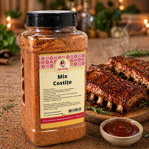 Mix pentru Costițe 700g &ndash; Condiment dulce-picant pentru marinadă &ndash; 100% Natural &ndash; Anyta Cooking