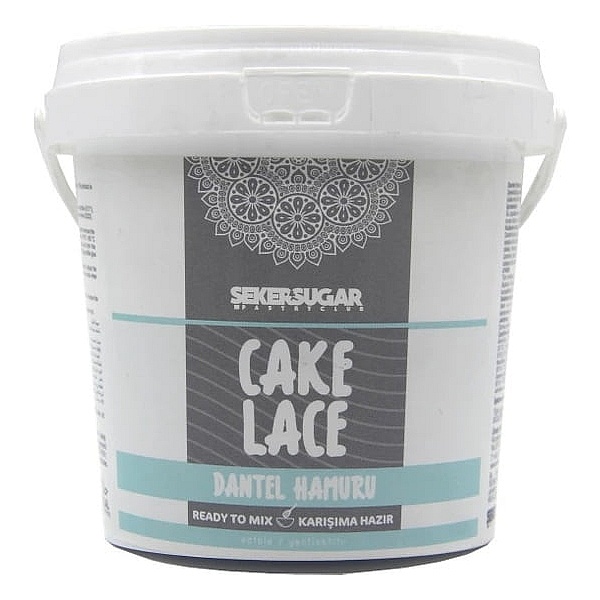 Mix Pudra Dantela Comestibila Gata de Utilizare &ndash; Alb &ndash; 200gr - Seker & Sugar - Anyta Cooking