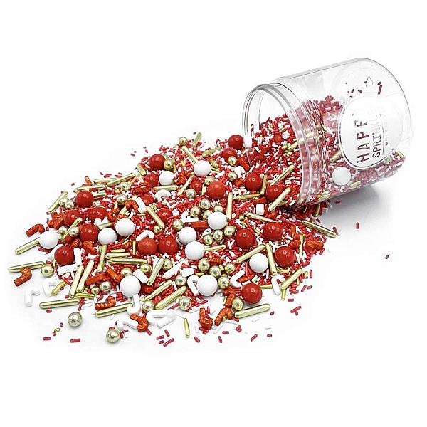 Mix Sprinkles - Holly Jolly - 90 gr - Happy Sprinkles - Anyta Cooking