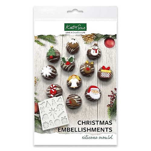 Mulaj din silicon &ndash; Figurine Craciun &ndash;CHRISTMAS EMBELLISHMENTS &ndash; Katy Sue