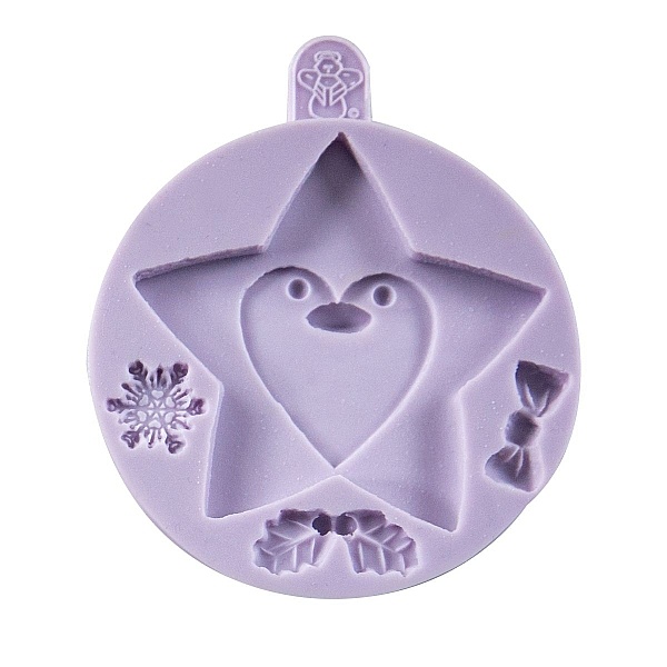 Mulaj din silicon - STEA&PINGUIN- 9 &times; 9 cm-Karen Davies - Anyta Cooking
