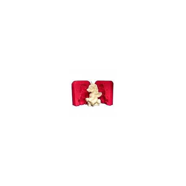 Mulaj din silicon - Unicorn cu Aripi 3D &ndash; 6 x 4 cm - Cesil - Anyta Cooking	