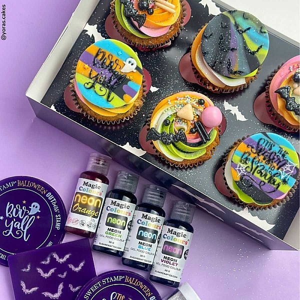Colorant alimentar gel Neon Violet / Purple 32g - Magic Colours