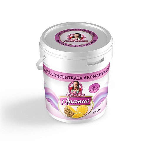 Pastă Concentrată Aromatizanta cu 40% Fruct &ndash; ANANAS - 1 kg - Anyta Cooking - Anyta Cooking